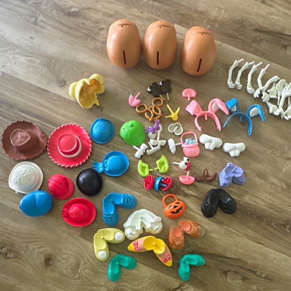 Mr potato head accessory lot 55+ pieces Disney Toy Story tinker bell Halloween